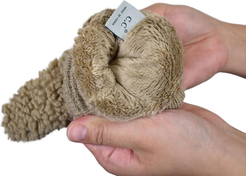 Cc Women's Faux Fur Wrist Length Fingerless Sherpa Lined Convertible Mittens Gloves - Image 3